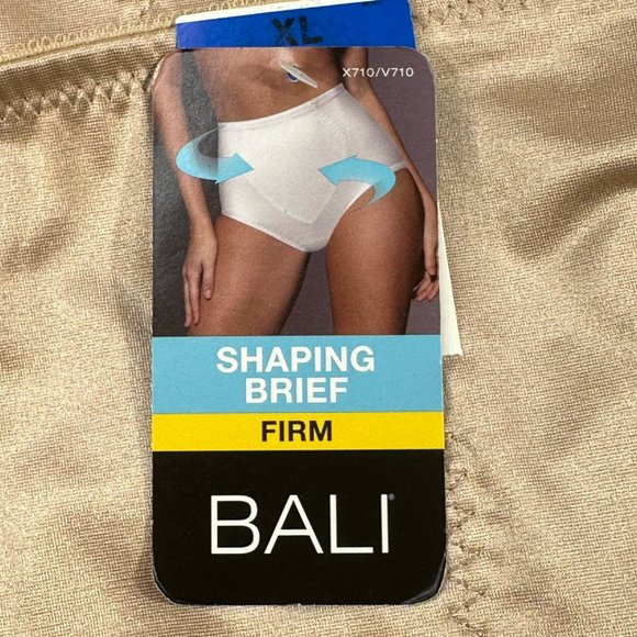 Bali Women's XL Panty Brief Shaper Firm Foundation True Control System Beige New - Picture 7 of 12